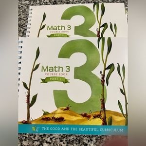 NWT The Good and The Beautiful Math level 3 workbooks